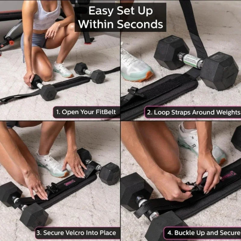 Yoga Exercise Dumbbells Waist Weight Belt